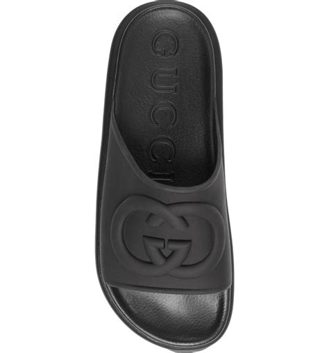 miami interlocking g logo slide sandal gucci|Gucci interlocking g.